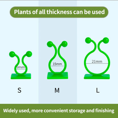 Self-Adhesive Plant Climbing Wall Clips for Vines & Cable Management
