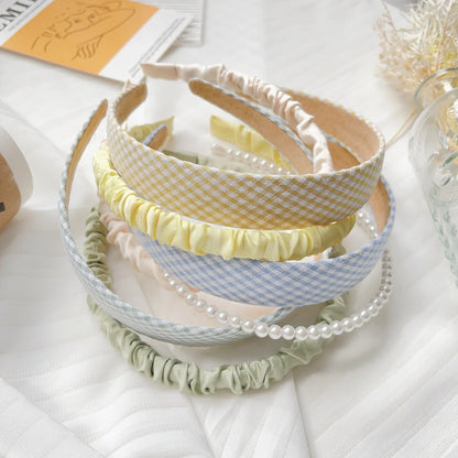 Flower Pearl Hair Bands Set