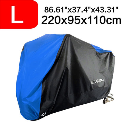 Black Blue Design Waterproof Motorcycle Covers