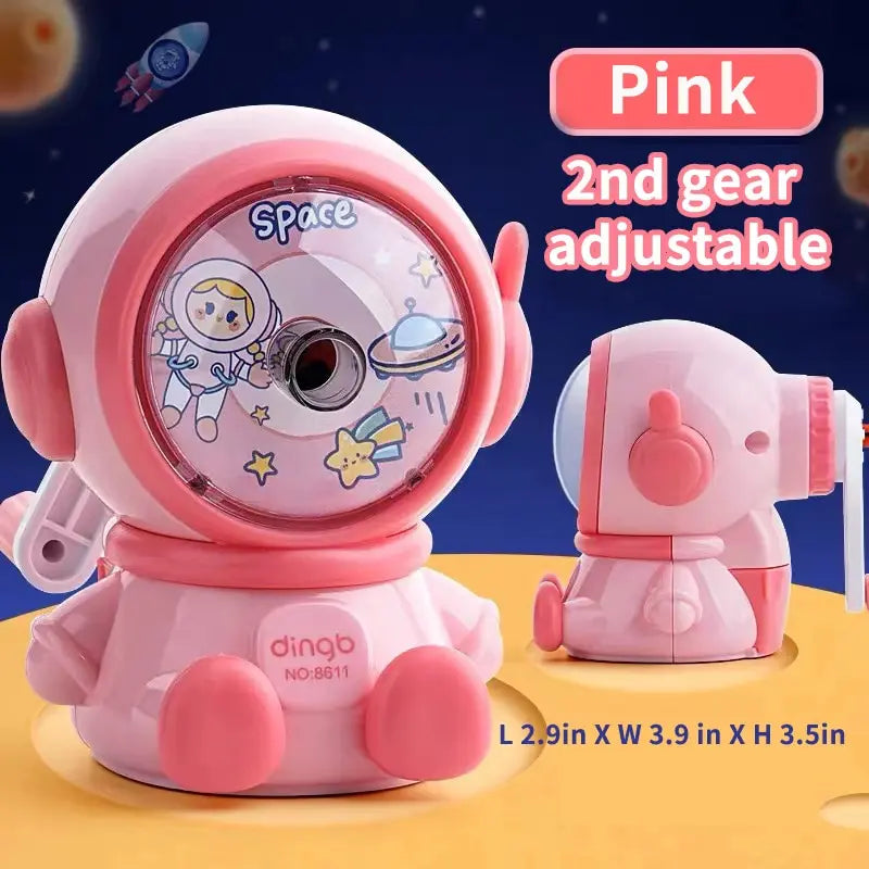 Astronaut Hand Crank Pencil Sharpener