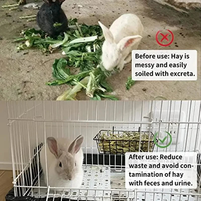 Metal Rabbit Hay Feeder Rack