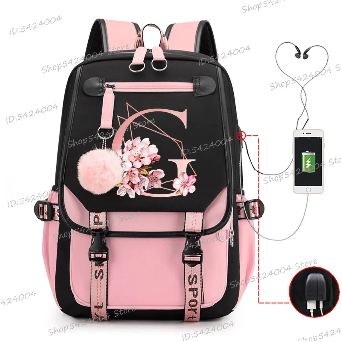 School & Travel Backpack with Laptop Compartment