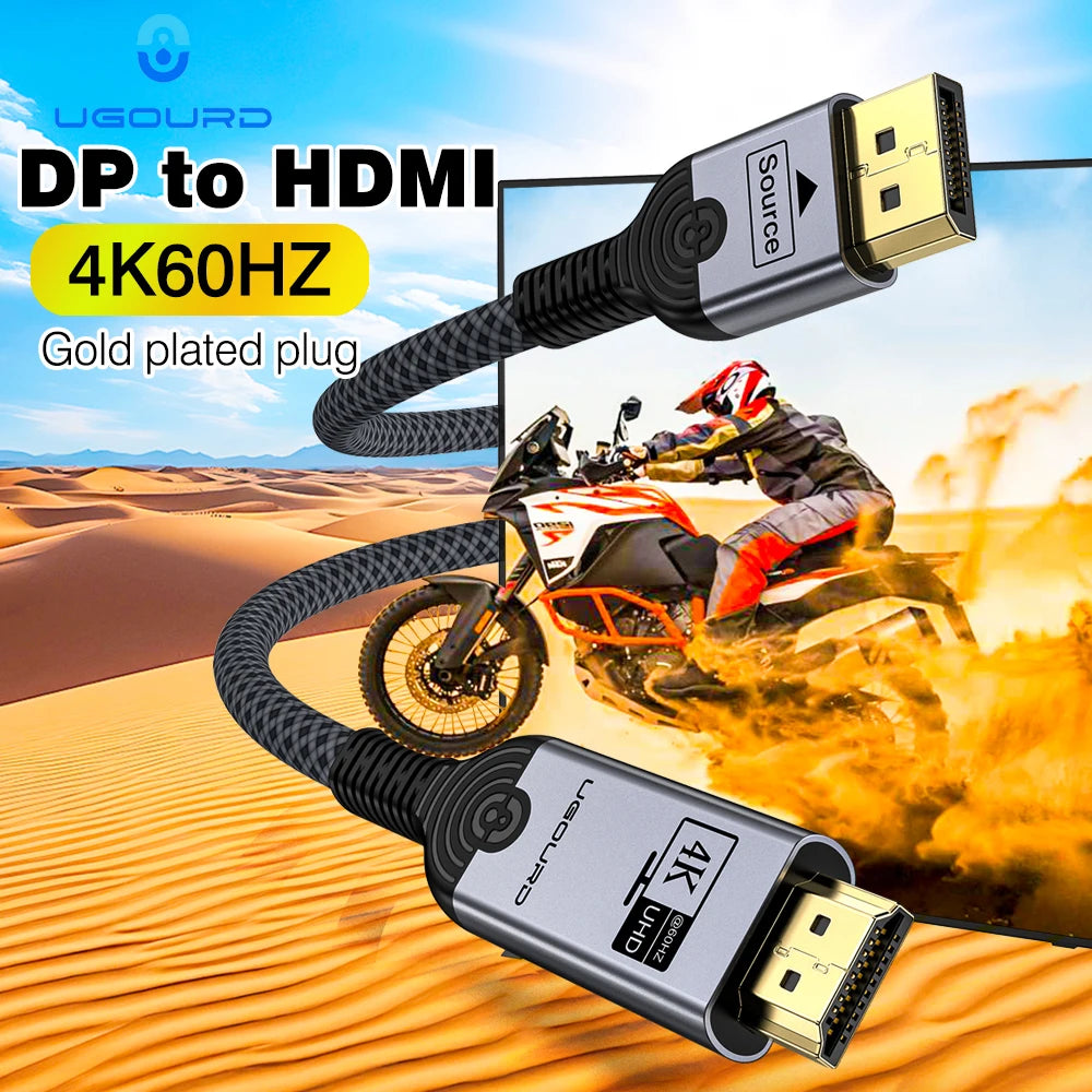 DisplayPort to HDMI 2.0 Cable