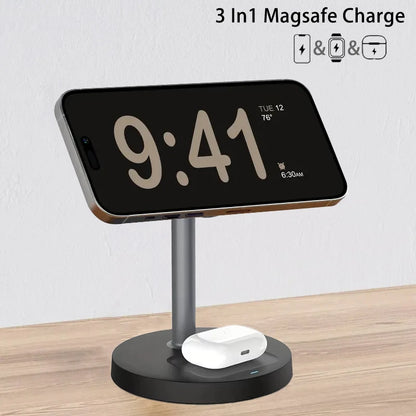 3-in-1 Magnetic Wireless Charging Station
