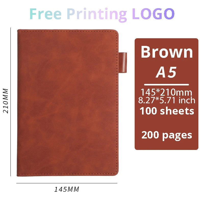 Customisable PU Leather Business Notebook