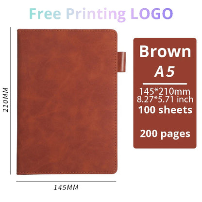 Customisable PU Leather Business Notebook