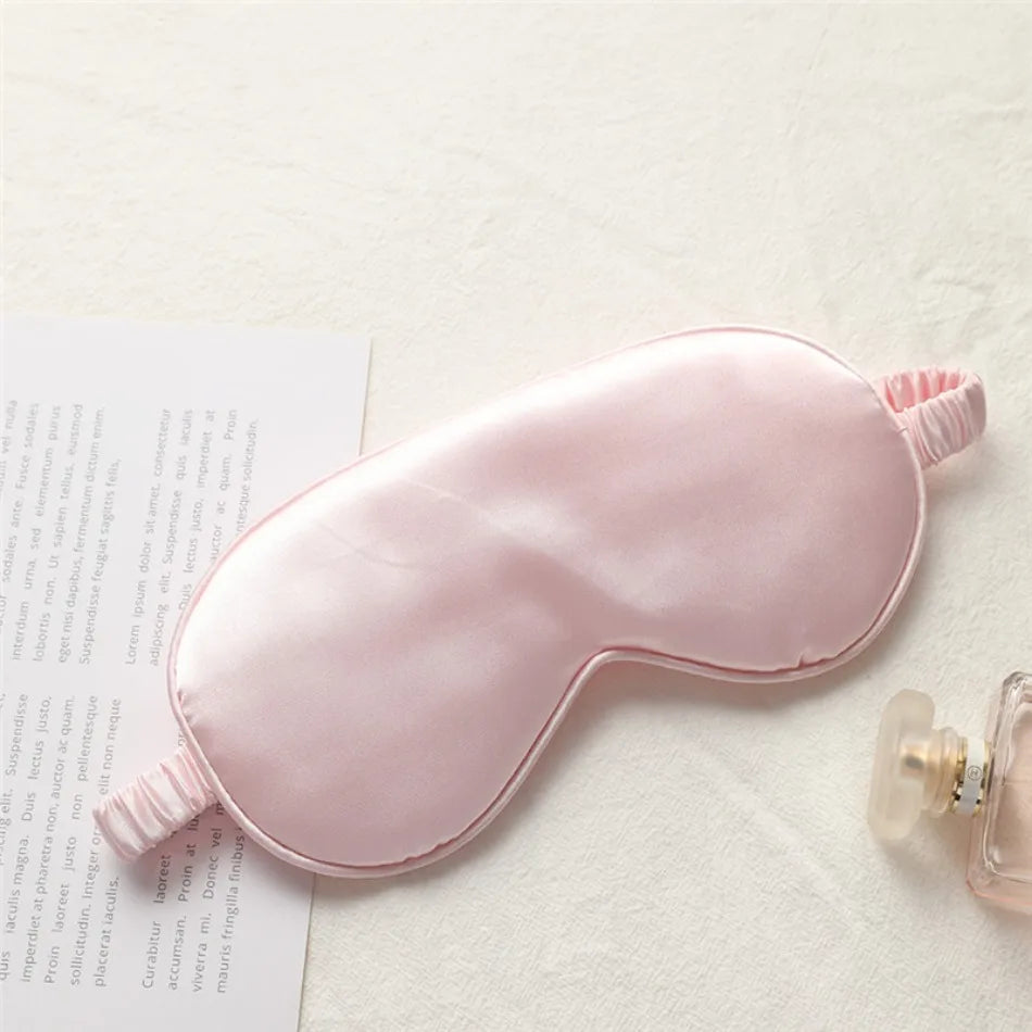 Imitation Silk Sleep Eye Mask, Light-Blocking Soft Eyeshade