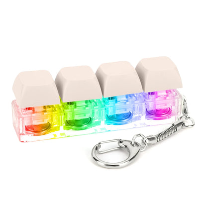 4-Key LED Keyboard Fidget Keychain