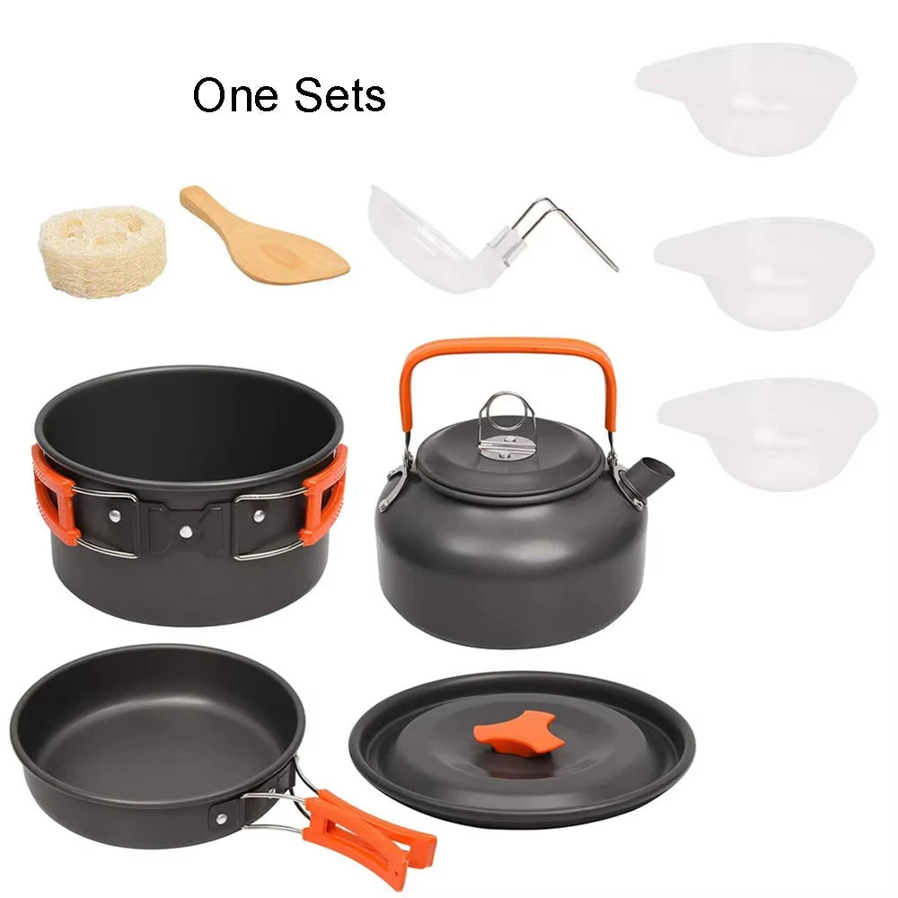 Camping Cookware Kit for Hiking, Picnic & Outdoor Cooking