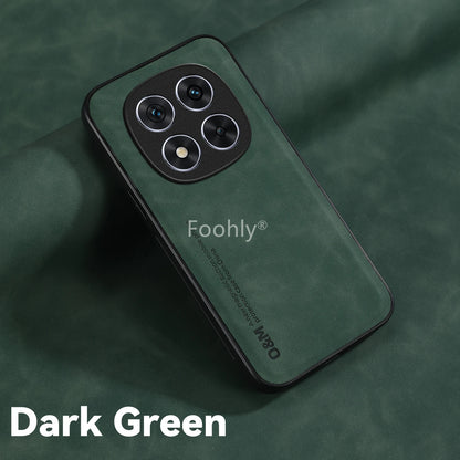 Magnetic Nubuck Leather Case for Redmi