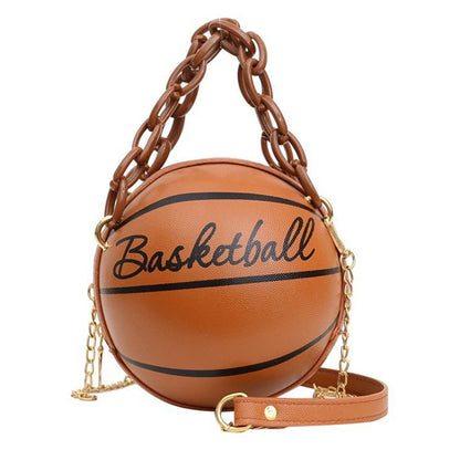 Ball Round Basketball Shape Small Handbag