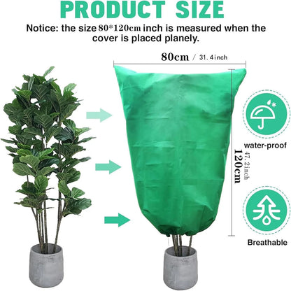 Winter Plant Frost Protection Cover with Drawstring
