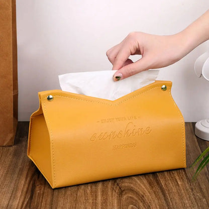 PU Leather Nordic Tissue Box Cover