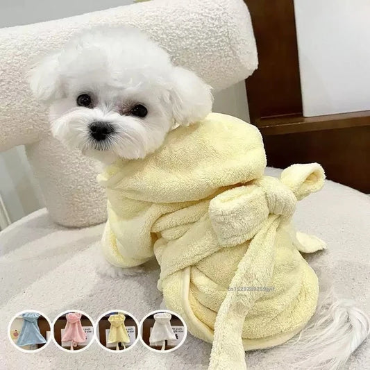 Quick Drying Soft Pet Bath Towel Robe