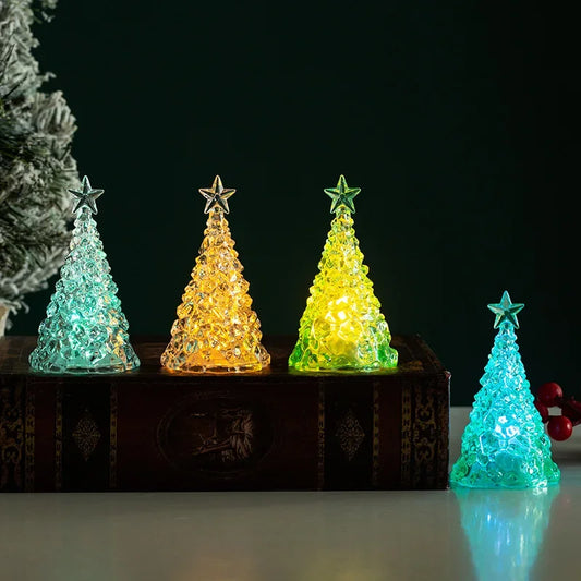 LED Crystal-Style Christmas Tree Ornament