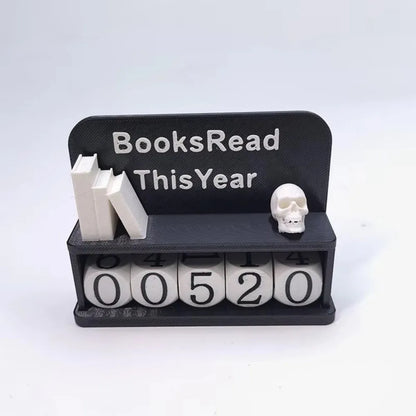 Bookshelf Decor Book Read This Year Counter