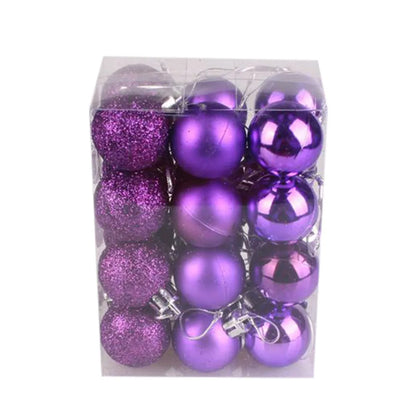 24-Piece Mini Christmas Bauble Set