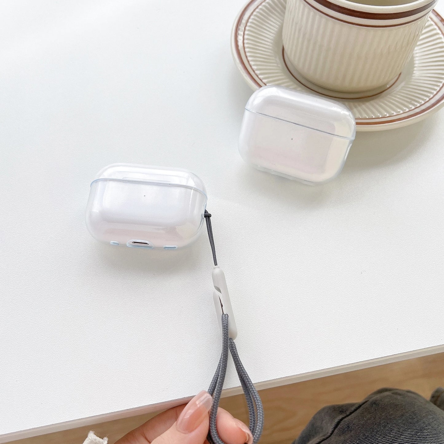 Clear TPU Case with Lanyard for AirPods