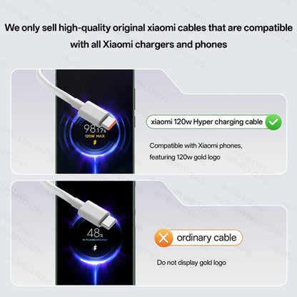 Original Xiaomi 120W USB-C Fast Charging Cable