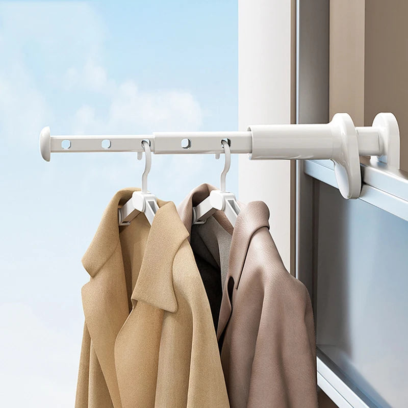 Portable Clip-On Hanging Rack for Clothes & Towels