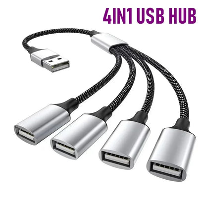 4-Port USB-C Hub OTG Adapter