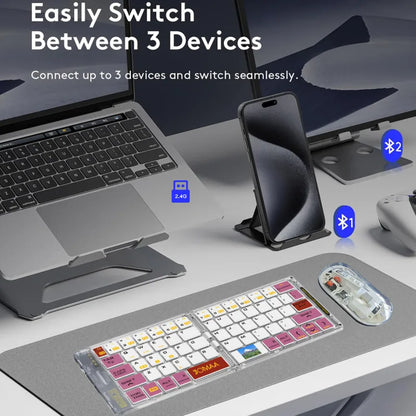 Foldable Bluetooth Keyboard & Mouse Combo