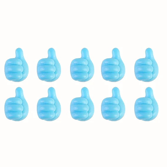 Thumb Silicone Cable Organizer Clips Set