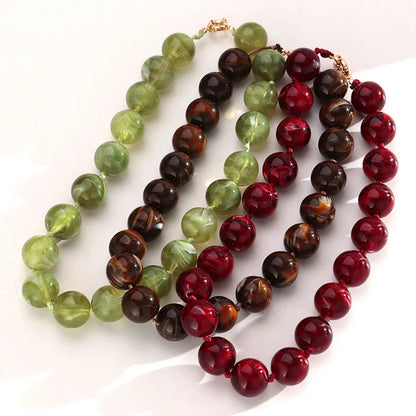 Fishsheep Multicolor Beaded Choker Necklace