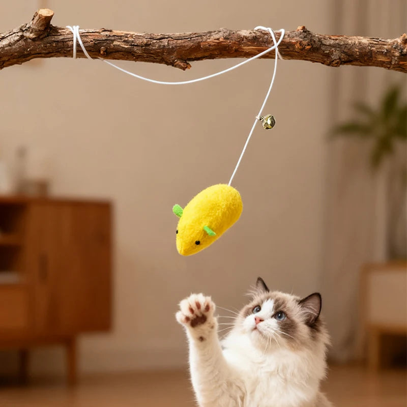 Hanging Cat Mouse Toy
