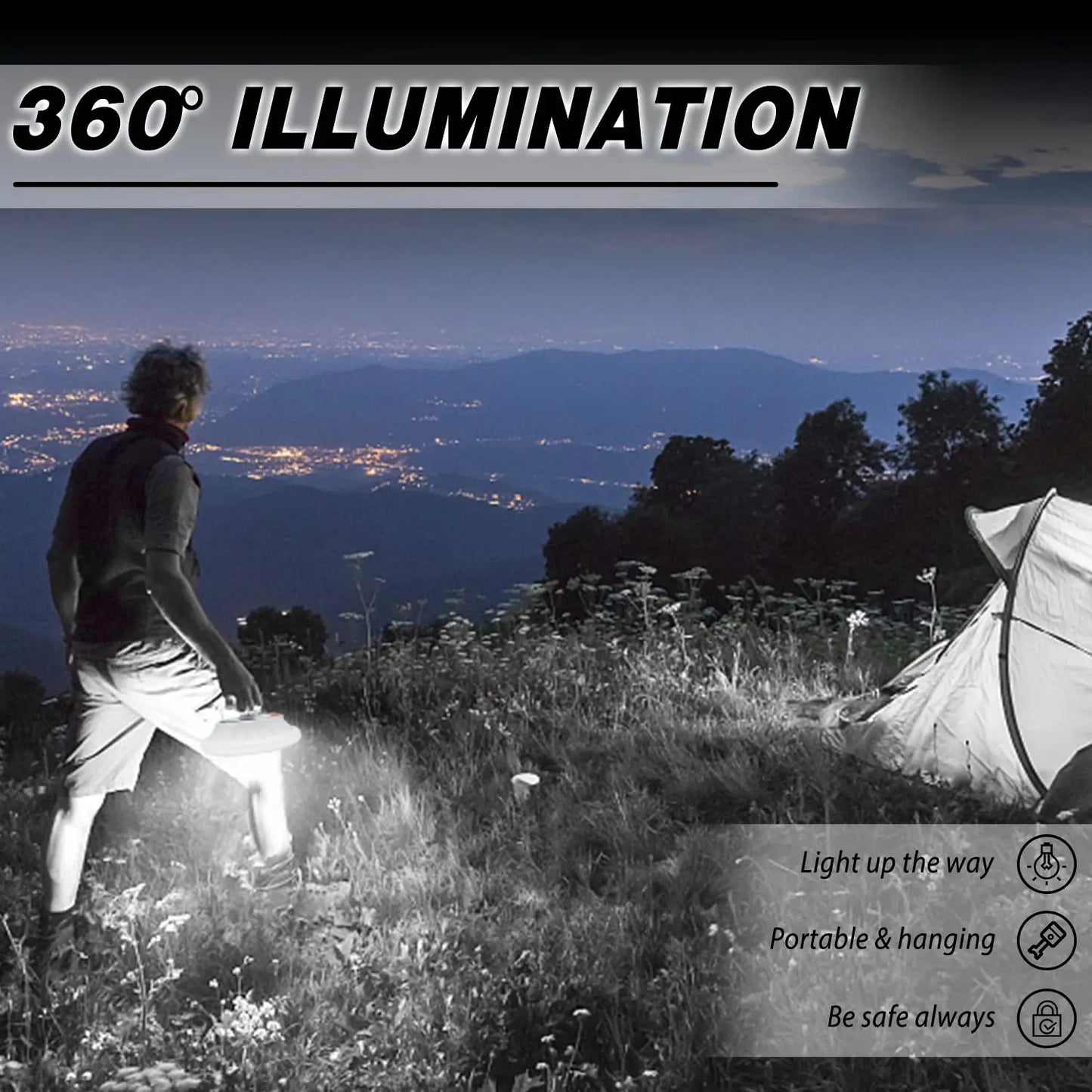 Solar Rechargeable Camping Lantern