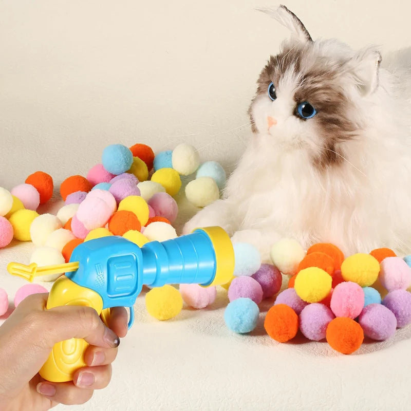Interactive Cat Ball Launcher Toy