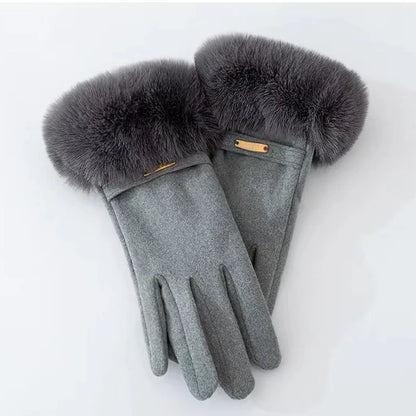 Women’s Winter Cycling Gloves with Velvet Lining