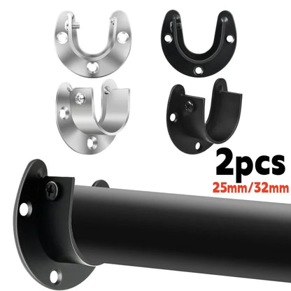 304 Stainless Steel Wardrobe Rod Brackets