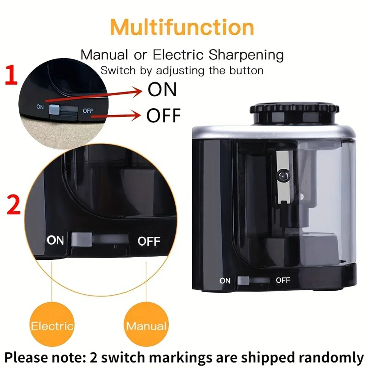 Electric Desktop Pencil Sharpener