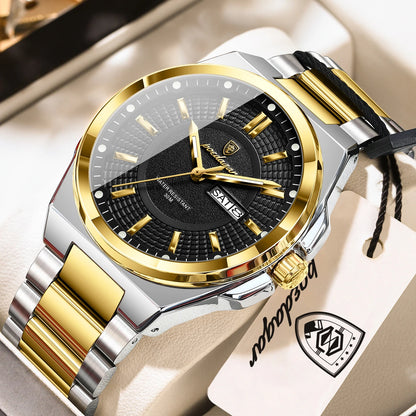 Men's Stainless Steel Quartz Business Watch
