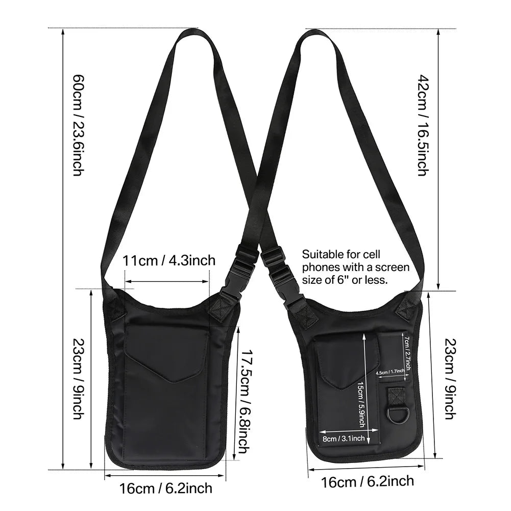 Anti-Theft Nylon Shoulder Sling Bag