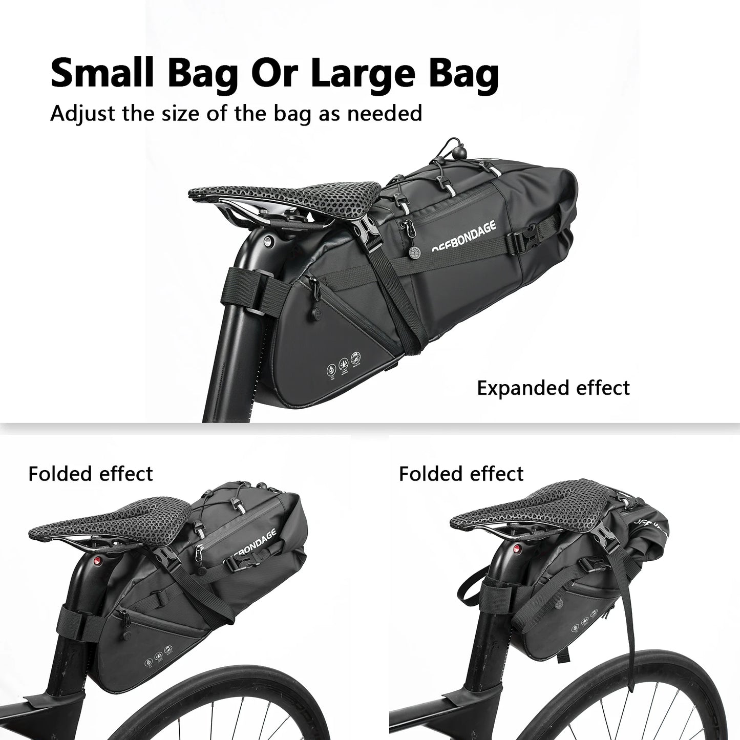 Waterproof Bicycle Saddle Bag 15L
