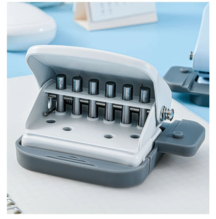 6-Hole Adjustable Manual Paper Punch