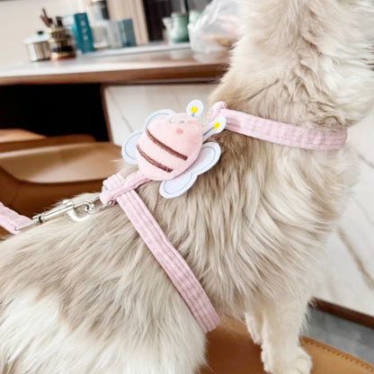 Escape-Proof Adjustable Cat Harness & Lead Set