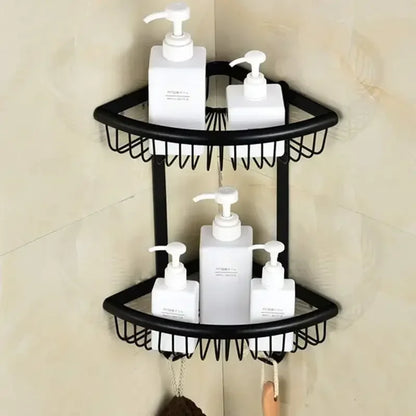 Black Bronze Carved Bathroom Hardware Accessories Set