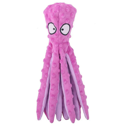 Stuffing-Free Octopus Squeaky Dog Toy