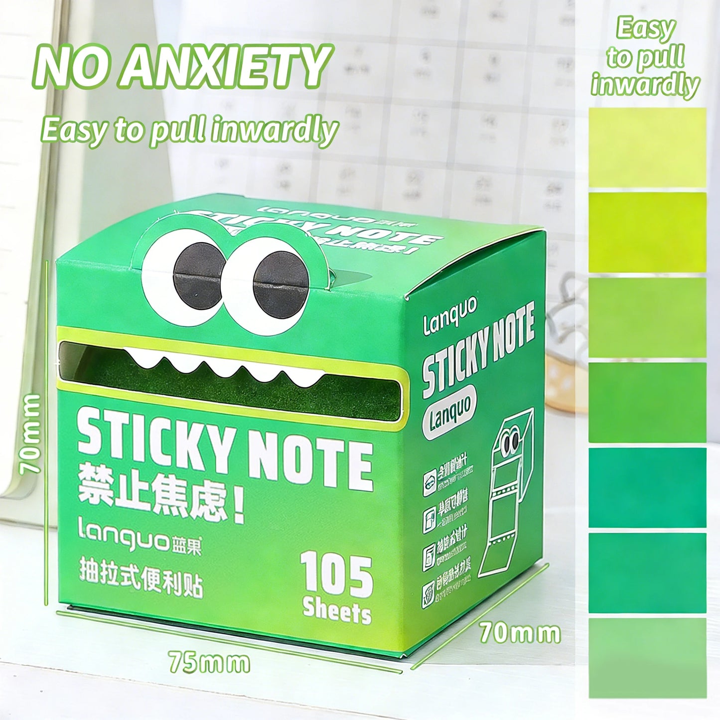 Transparent Pull-Out Sticky Notes Roll