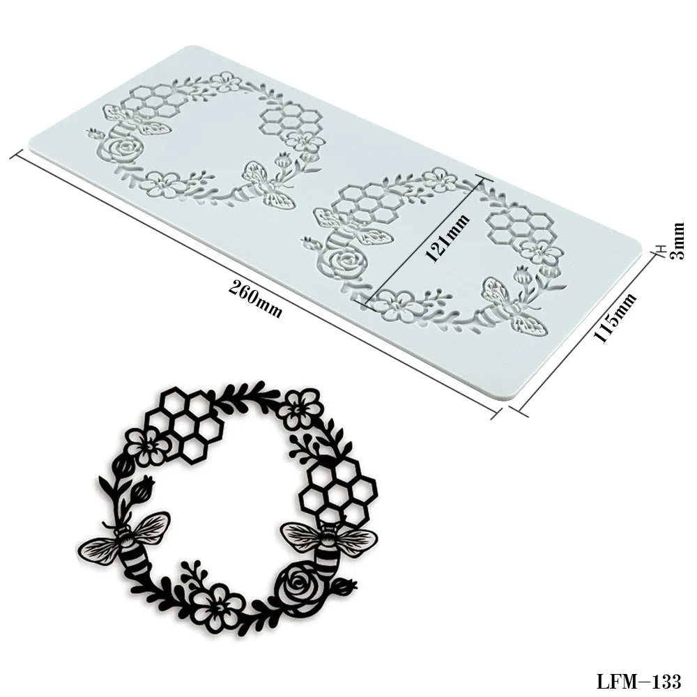 Silicone Lace Cake Decoration Mold