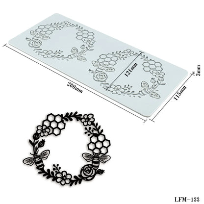 Silicone Lace Cake Decoration Mold