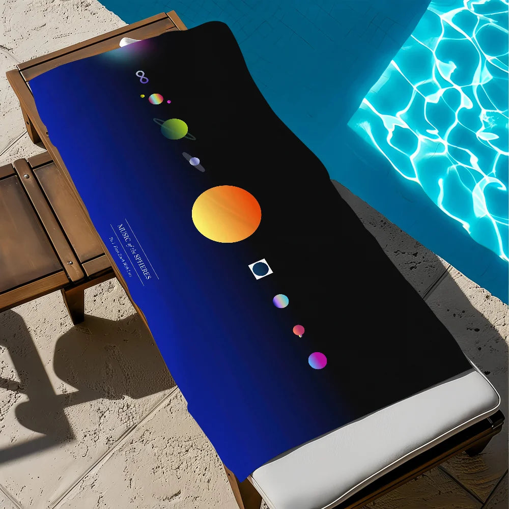 Moon Music Inspired Quick-Dry Beach Towel