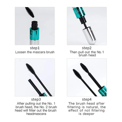 Double In-One Waterproof Lengthening Mascara
