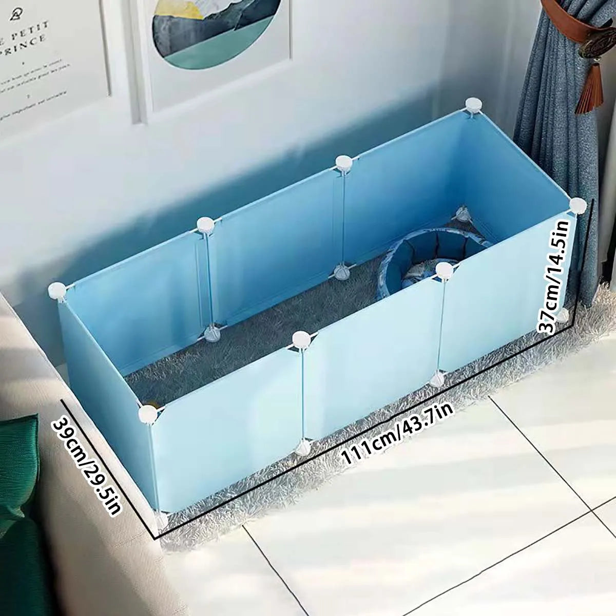 Small Dog Indoor Cage with Protective Fence