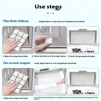Disposable Non-Woven Grease Filter for Kitchen Range Hoods and Cooker Hoods