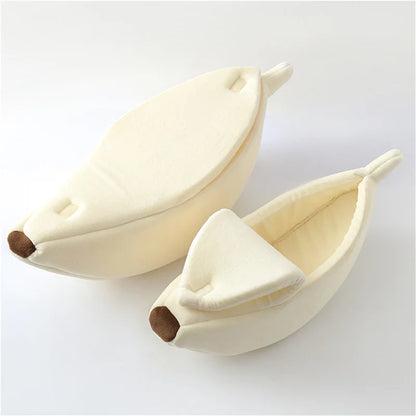 Funny Banana Pet Bed House for Cats & Small Dogs