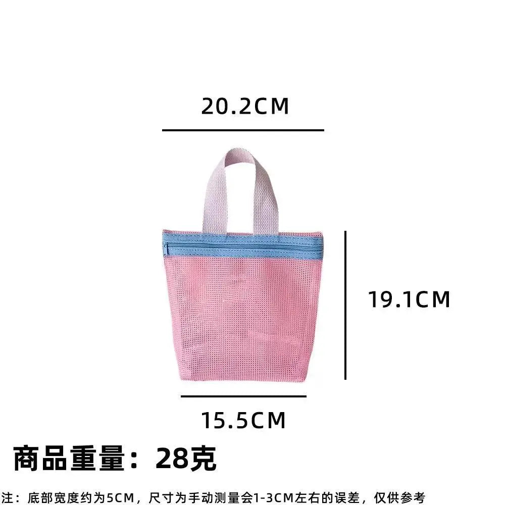 Vibrant Mesh Beach Tote Bag